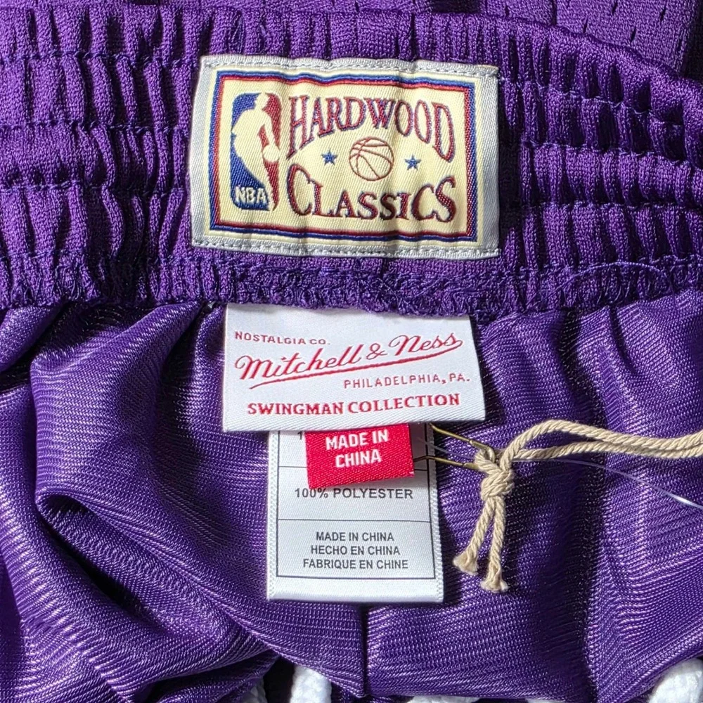 Mitchell & Ness Phoenix Suns Hardwood Classics Swingman Shorts Purple Mens L NWT